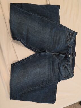 Aeropostale Women's Dark Blue Wide Leg Jeans